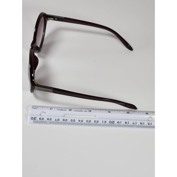 FGX Foster Grant Full Round Dark Chocolate Brown & Silver Sunglasses 52033FGX616 - Picture 12 of 12